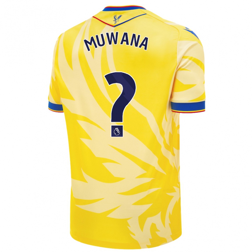 נשים כדורגל Joshua Muwana #0 צָהוֹב הרחק ג'רזי 2024/25