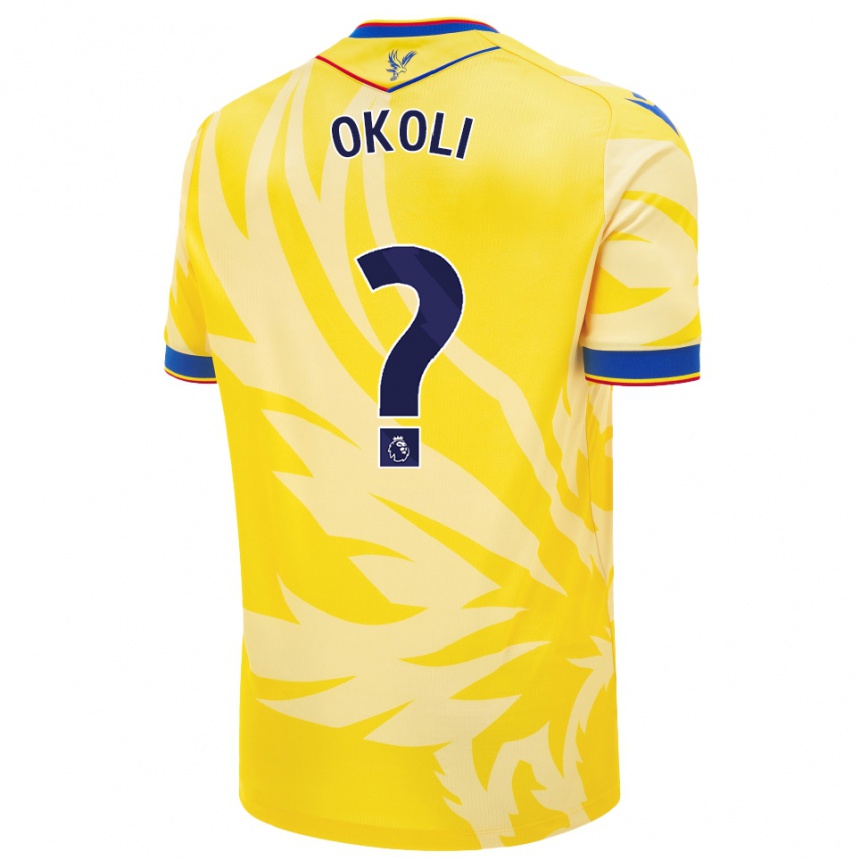 נשים כדורגל Chuks Okoli #0 צָהוֹב הרחק ג'רזי 2024/25