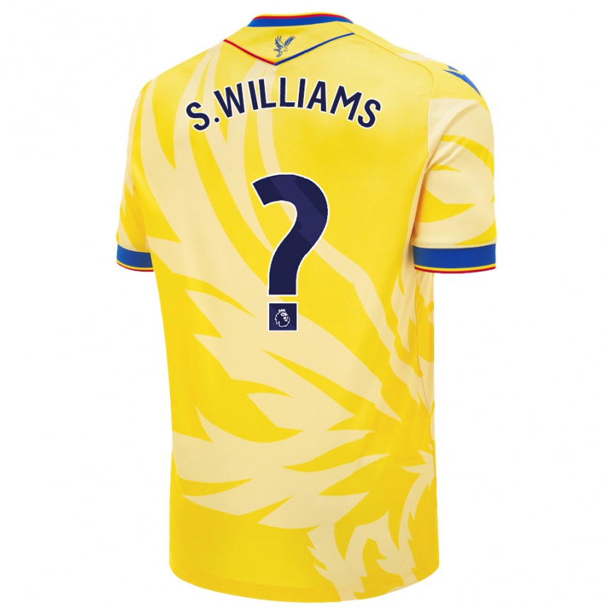 נשים כדורגל Seb Williams #0 צָהוֹב הרחק ג'רזי 2024/25