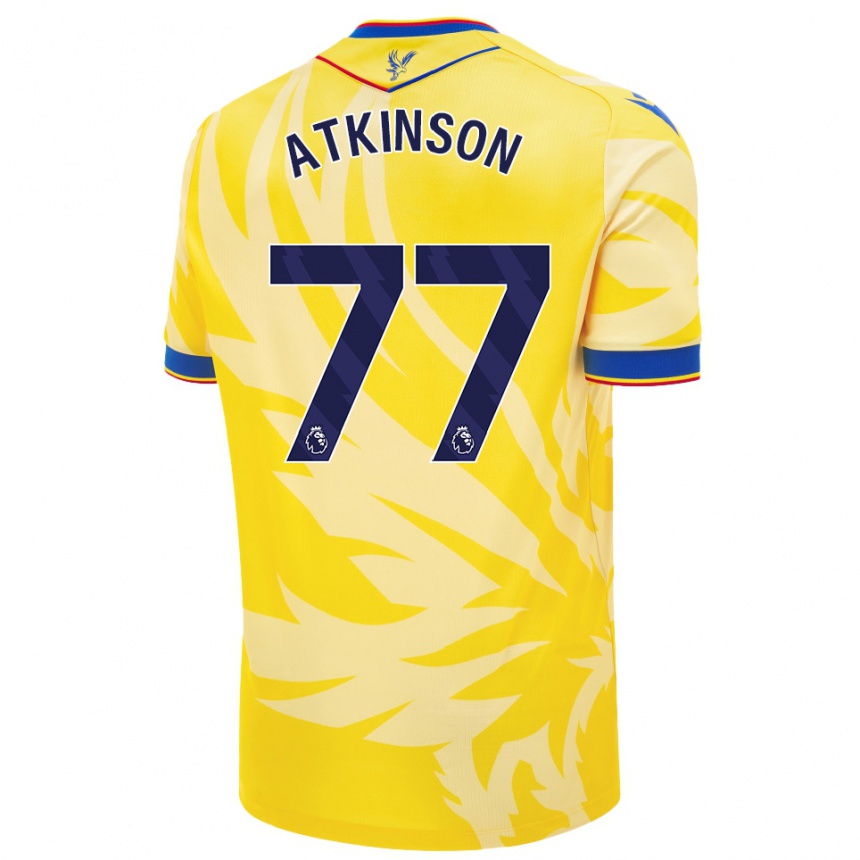 נשים כדורגל Isibeal Atkinson #77 צָהוֹב הרחק ג'רזי 2024/25