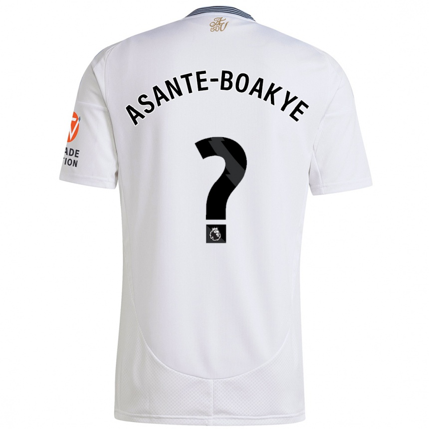 נשים כדורגל Max Asante-Boakye #0 לָבָן הרחק ג'רזי 2024/25