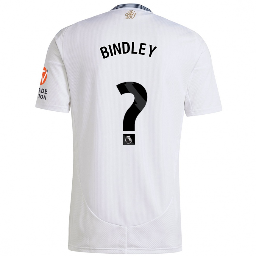 נשים כדורגל Oliver Bindley #0 לָבָן הרחק ג'רזי 2024/25