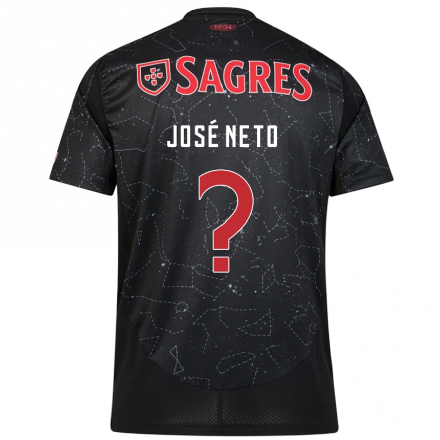 נשים כדורגל José Neto #0 שחור אדום הרחק ג'רזי 2024/25