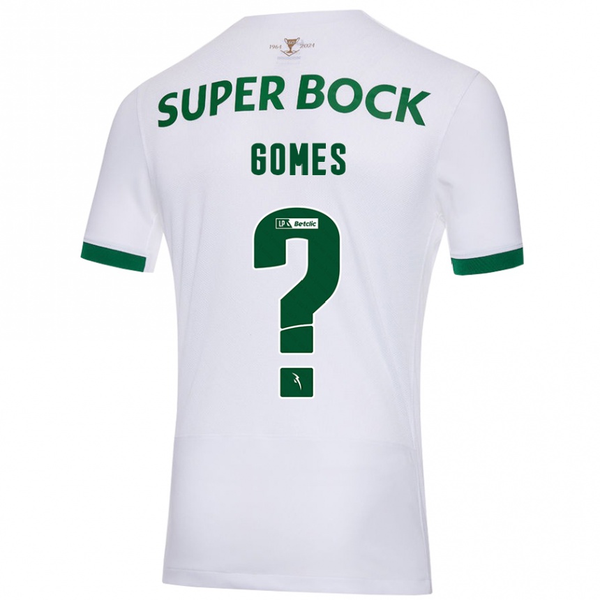 נשים כדורגל Frederico Gomes #0 ירוק לבן הרחק ג'רזי 2024/25