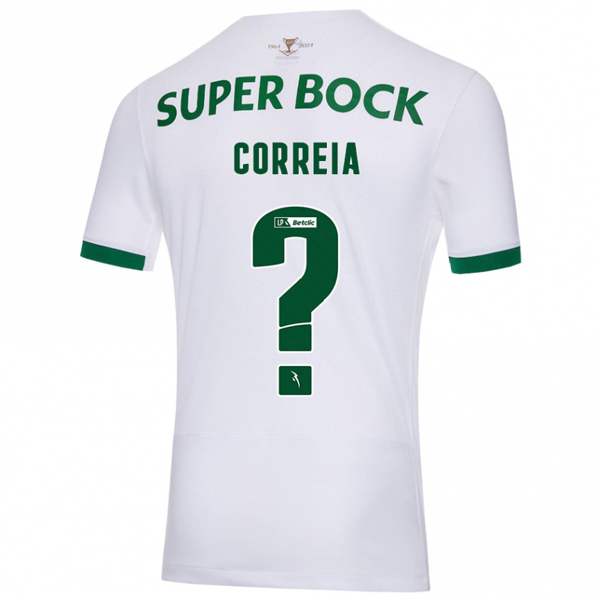נשים כדורגל Duarte Correia #0 ירוק לבן הרחק ג'רזי 2024/25