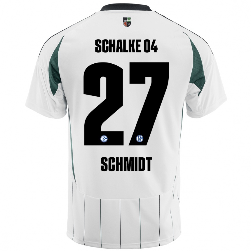 נשים כדורגל Tim Schmidt #27 ירוק לבן הרחק ג'רזי 2024/25