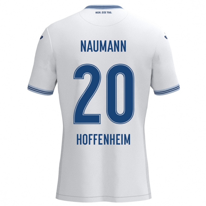 נשים כדורגל Maxim Naumann #20 כחול לבן הרחק ג'רזי 2024/25