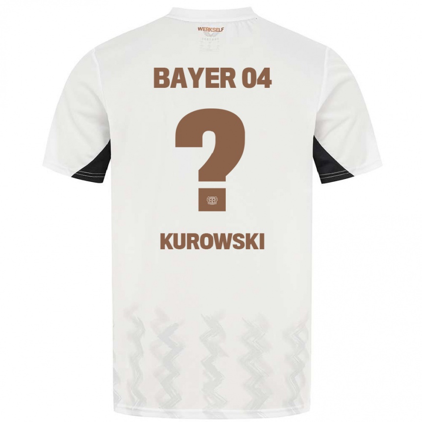 נשים כדורגל Julien Kurowski #0 לבן שחור הרחק ג'רזי 2024/25
