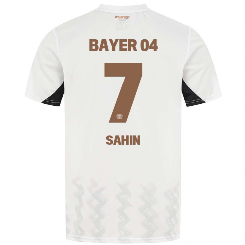 נשים כדורגל Batuhan Sahin #7 לבן שחור הרחק ג'רזי 2024/25
