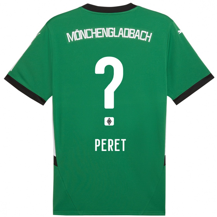 נשים כדורגל Jakub Peret #0 ירוק לבן הרחק ג'רזי 2024/25