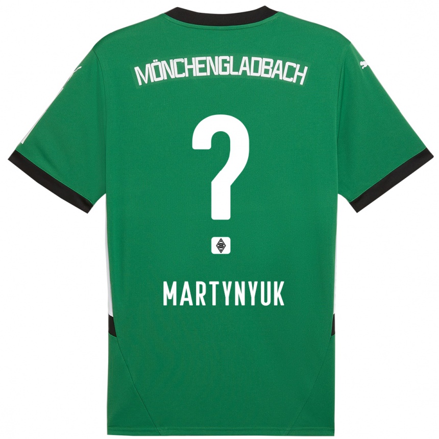 נשים כדורגל Anton Martynyuk #0 ירוק לבן הרחק ג'רזי 2024/25