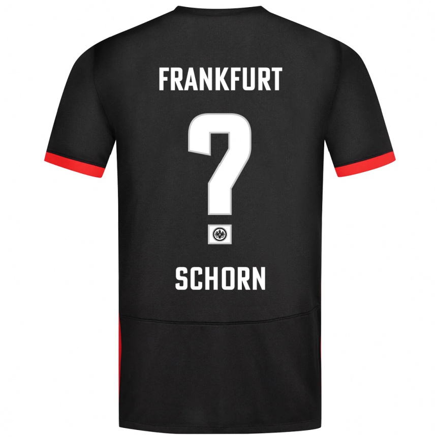 נשים כדורגל Moritz Schorn #0 שָׁחוֹר הרחק ג'רזי 2024/25