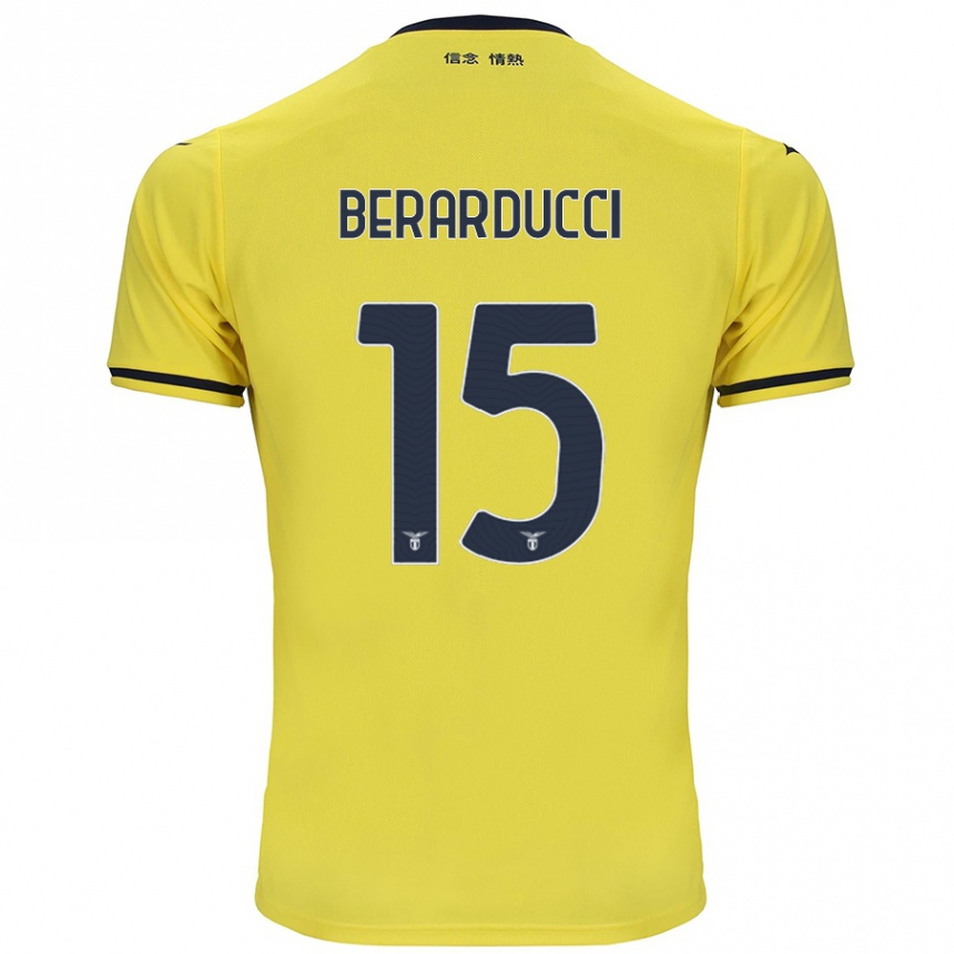 נשים כדורגל Martina Berarducci #15 צָהוֹב הרחק ג'רזי 2024/25