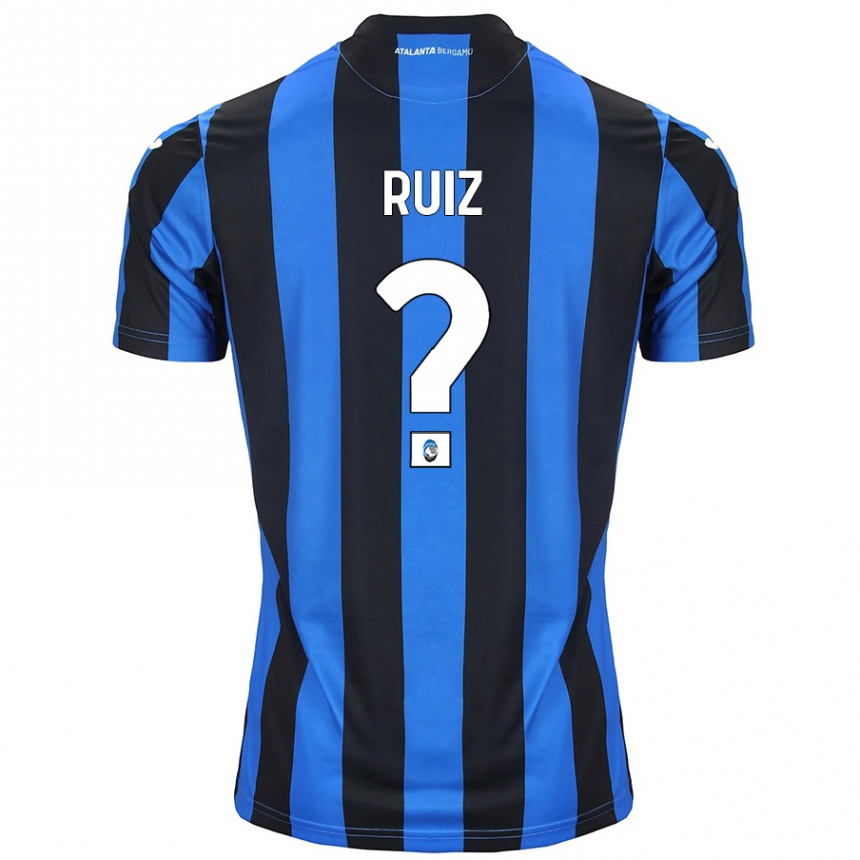 ילדים כדורגל Gerard Ruiz #0 כחול שחור ג'רזי ביתית 2024/25