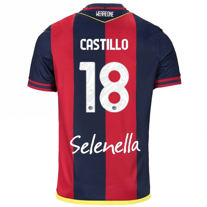 ילדים כדורגל Tomas Castillo #18 אדום רויאל כחול ג'רזי ביתית 2024/25