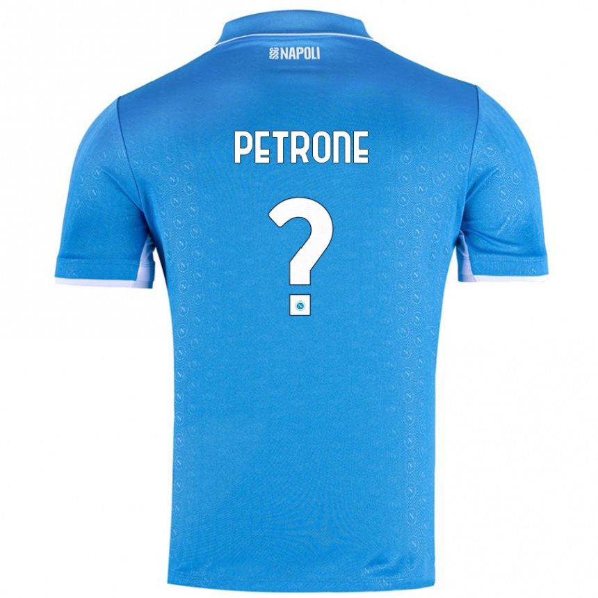 ילדים כדורגל Andrea Petrone #0 שמיים כחולים ג'רזי ביתית 2024/25