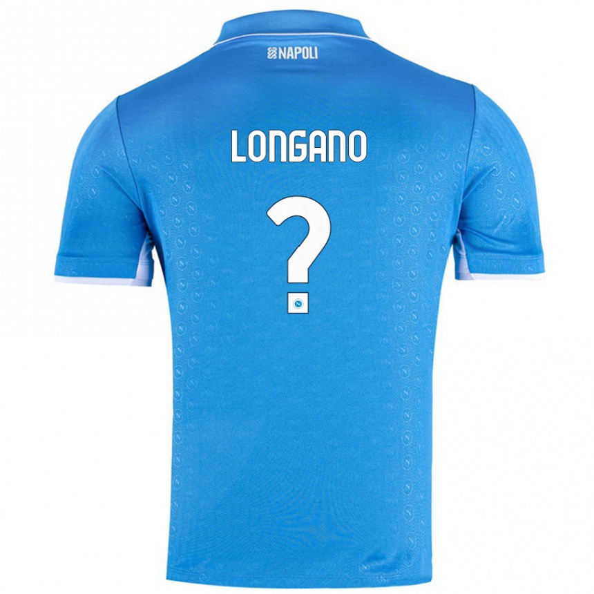 ילדים כדורגל Salvatore Longano #0 שמיים כחולים ג'רזי ביתית 2024/25