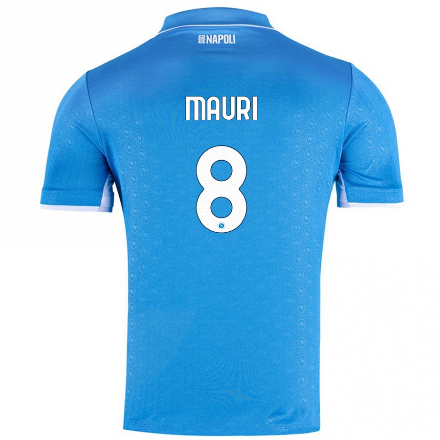 ילדים כדורגל Claudia Mauri #8 שמיים כחולים ג'רזי ביתית 2024/25