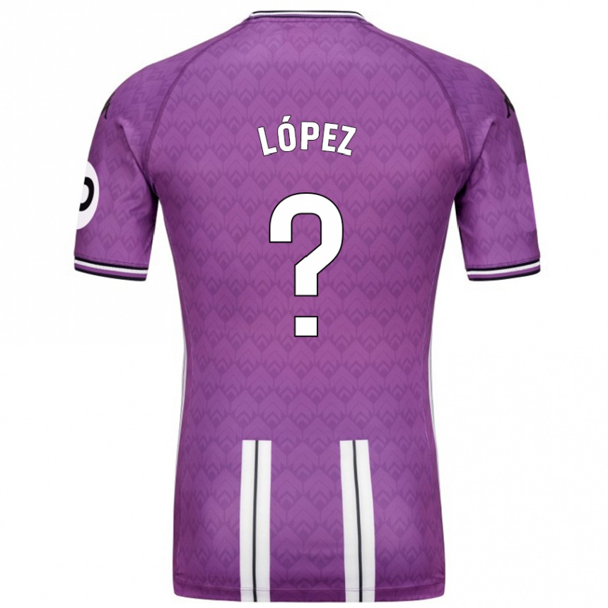 ילדים כדורגל Pablo López #0 סגול לבן ג'רזי ביתית 2024/25