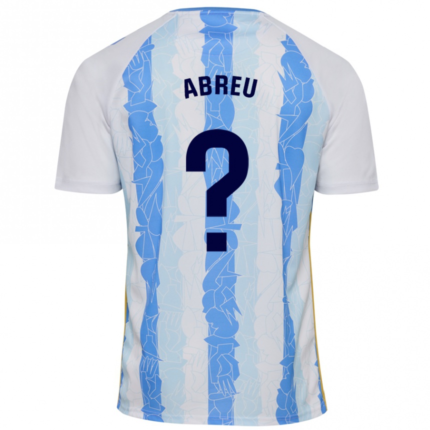 ילדים כדורגל Marco Abreu #0 לבן כחול ג'רזי ביתית 2024/25