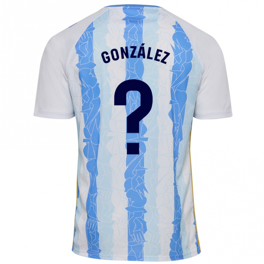ילדים כדורגל Adri González #0 לבן כחול ג'רזי ביתית 2024/25