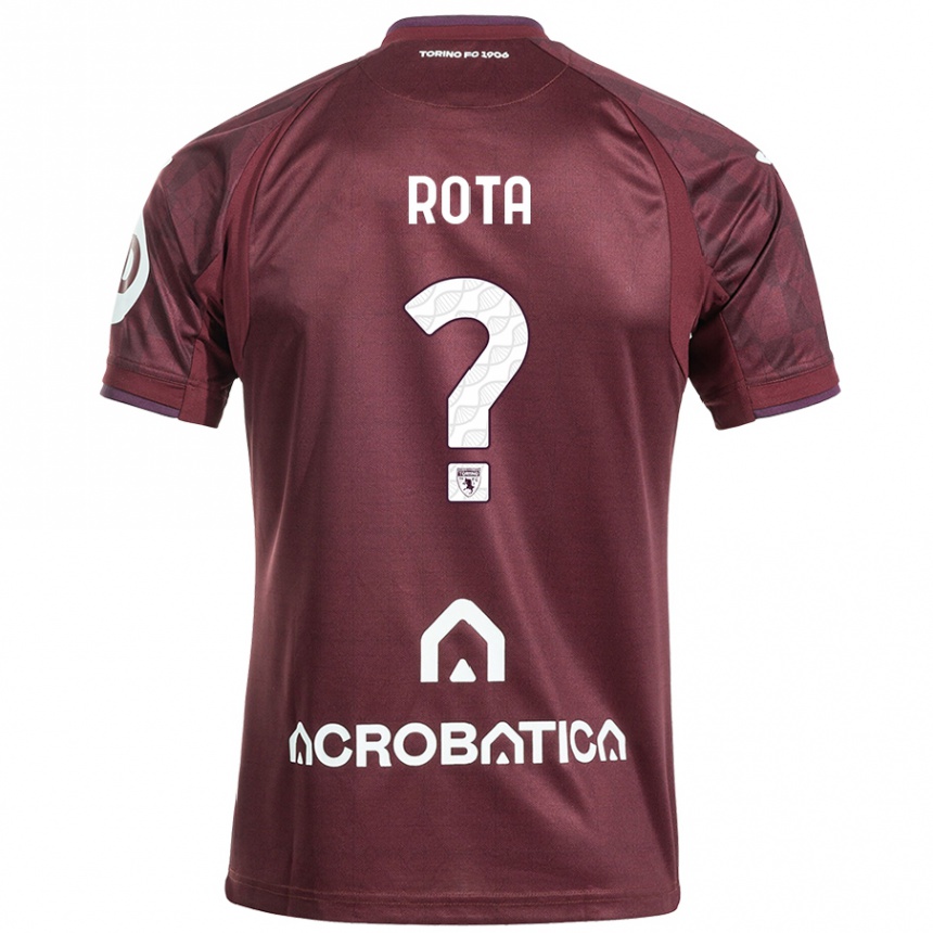 ילדים כדורגל Tommaso Rota #0 לבן שחור ג'רזי ביתית 2024/25