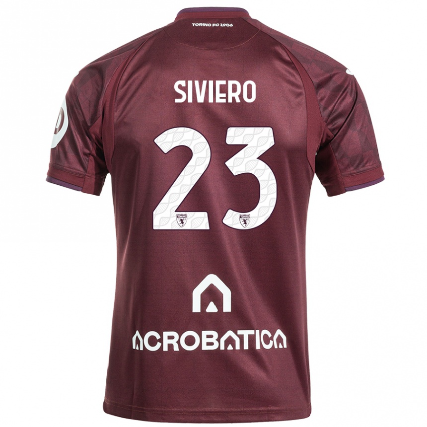 ילדים כדורגל Lapo Siviero #23 לבן שחור ג'רזי ביתית 2024/25