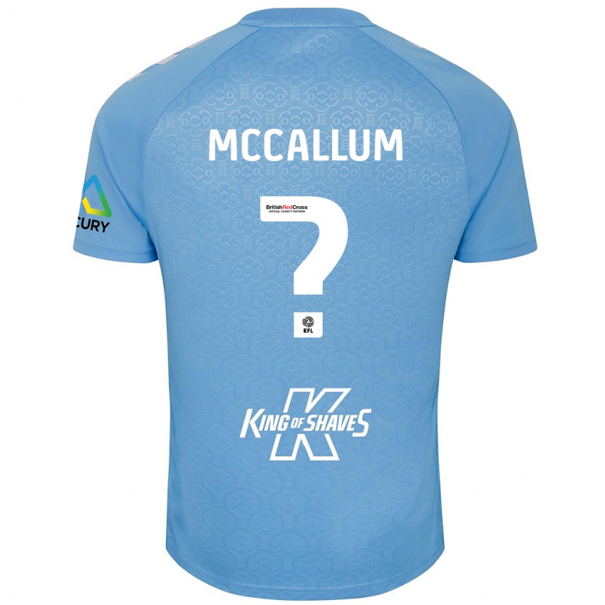 ילדים כדורגל Joseph Mccallum #0 כחול לבן ג'רזי ביתית 2024/25