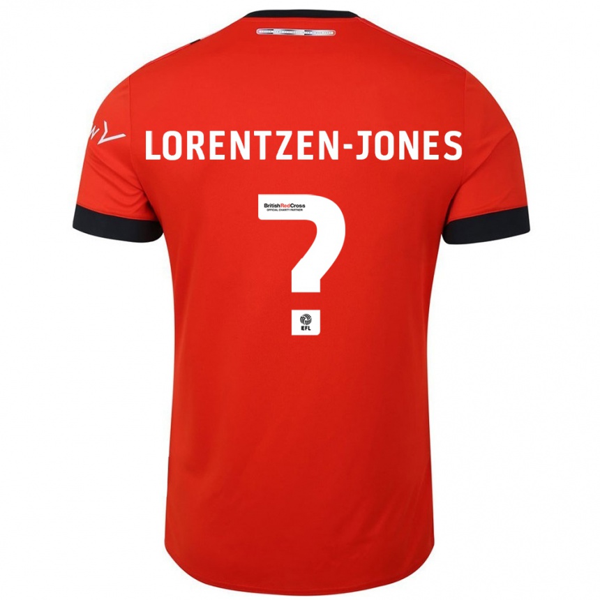 ילדים כדורגל Jack Lorentzen-Jones #0 כתום שחור ג'רזי ביתית 2024/25
