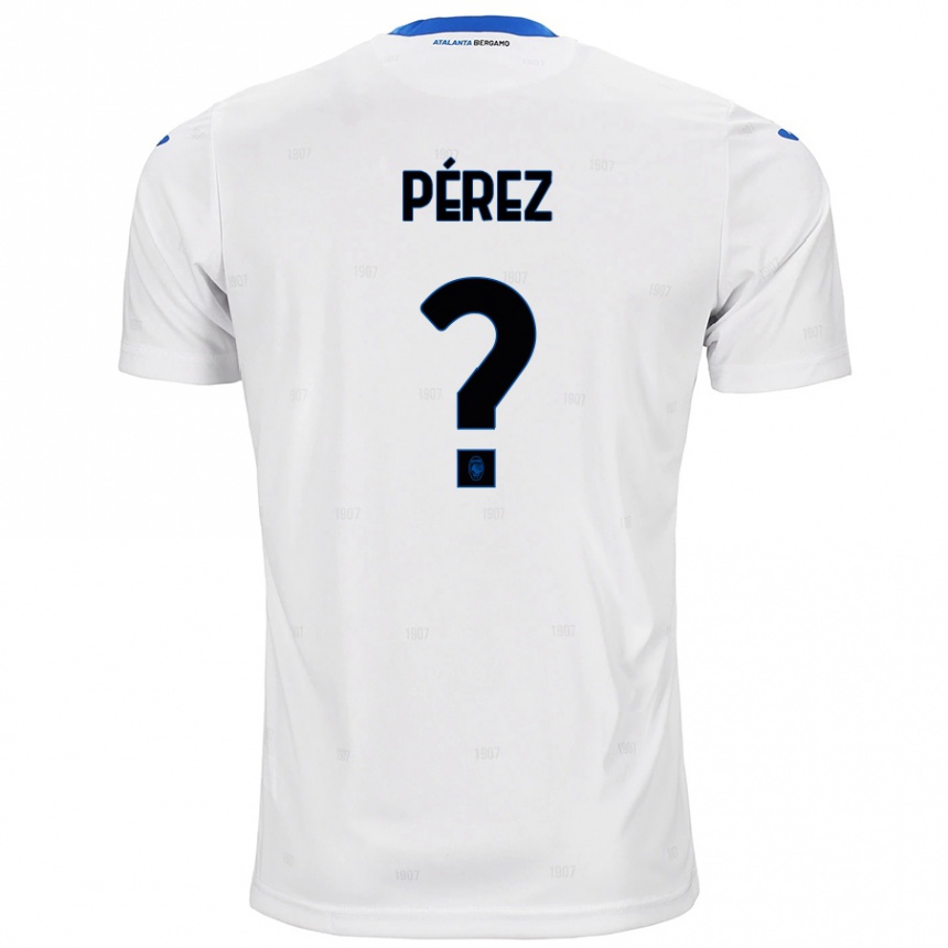 ילדים כדורגל David Pérez #0 לָבָן הרחק ג'רזי 2024/25