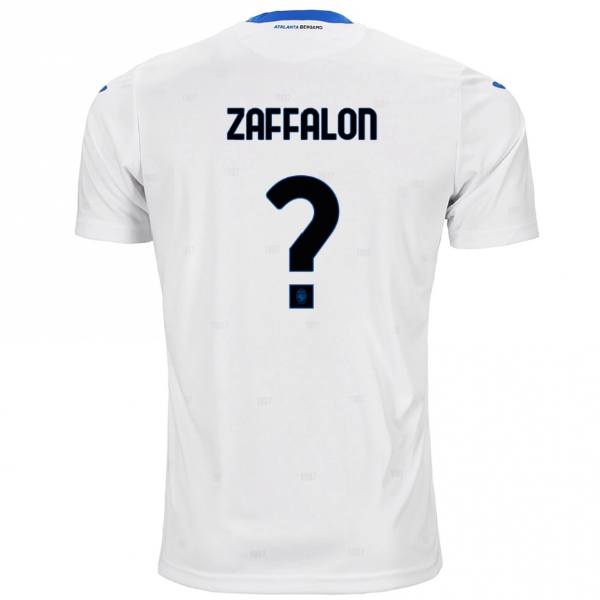 ילדים כדורגל Lorenzo Zaffalon #0 לָבָן הרחק ג'רזי 2024/25