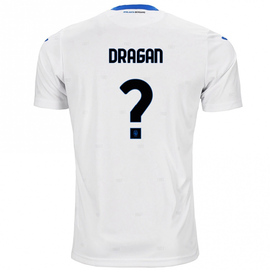 ילדים כדורגל Oleksandr Dragan #0 לָבָן הרחק ג'רזי 2024/25