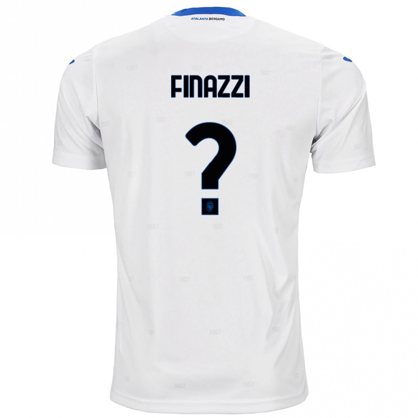 ילדים כדורגל Riccardo Finazzi #0 לָבָן הרחק ג'רזי 2024/25