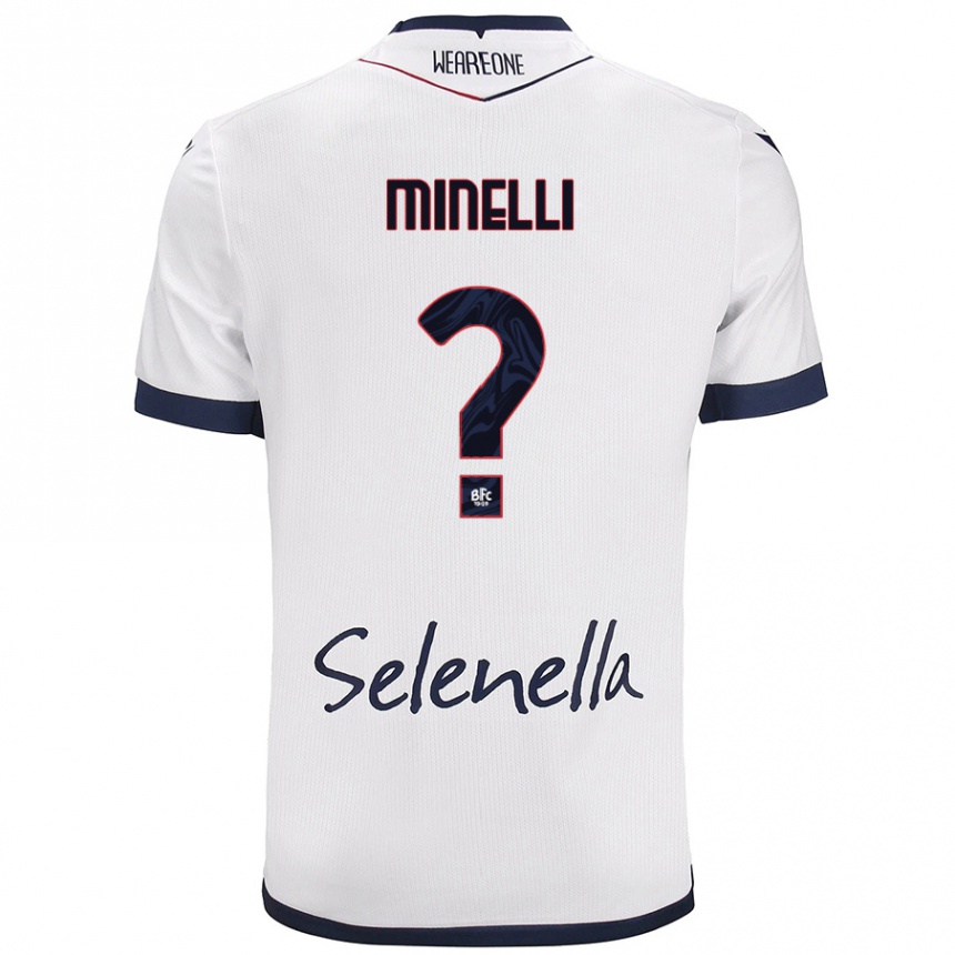 ילדים כדורגל Leo Minelli #0 כחול רויאל לבן הרחק ג'רזי 2024/25
