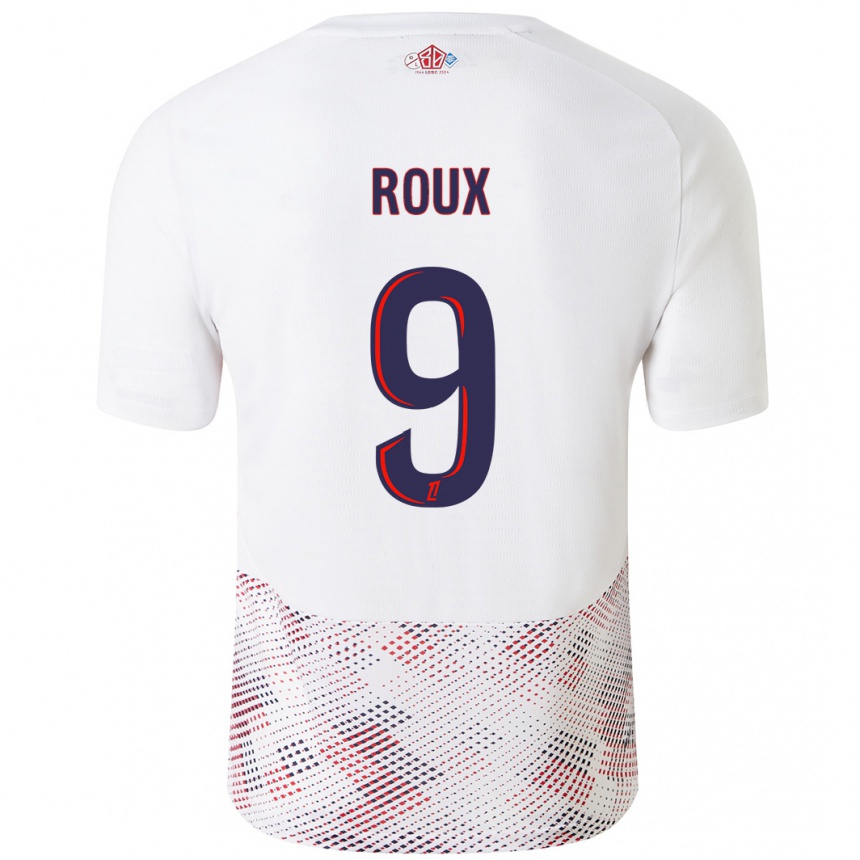 ילדים כדורגל Danielle Roux #9 כחול רויאל לבן הרחק ג'רזי 2024/25