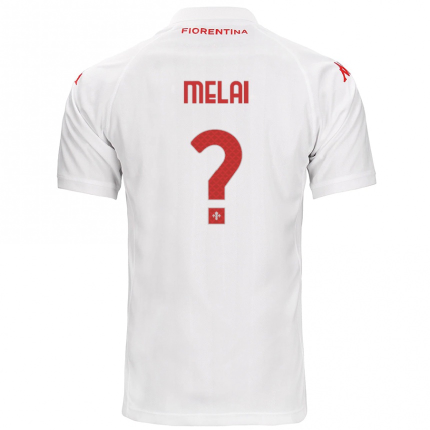 ילדים כדורגל Christian Melai #0 לָבָן הרחק ג'רזי 2024/25
