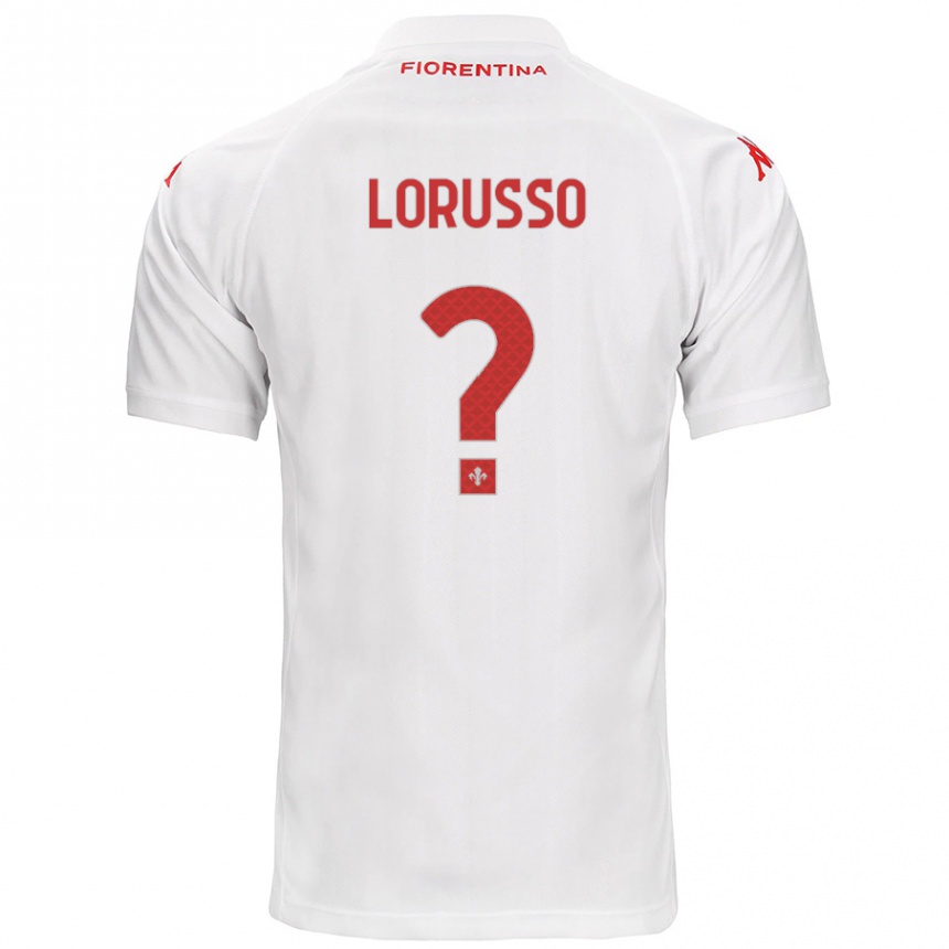 ילדים כדורגל Angelo Lorusso #0 לָבָן הרחק ג'רזי 2024/25