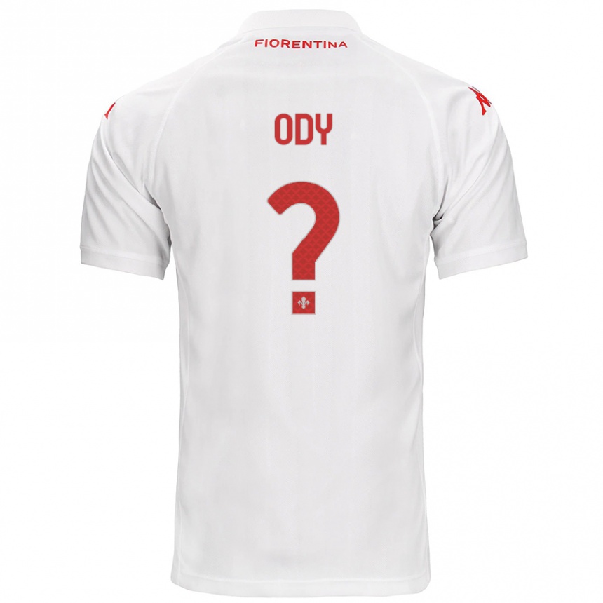 ילדים כדורגל Edwin Ody #0 לָבָן הרחק ג'רזי 2024/25