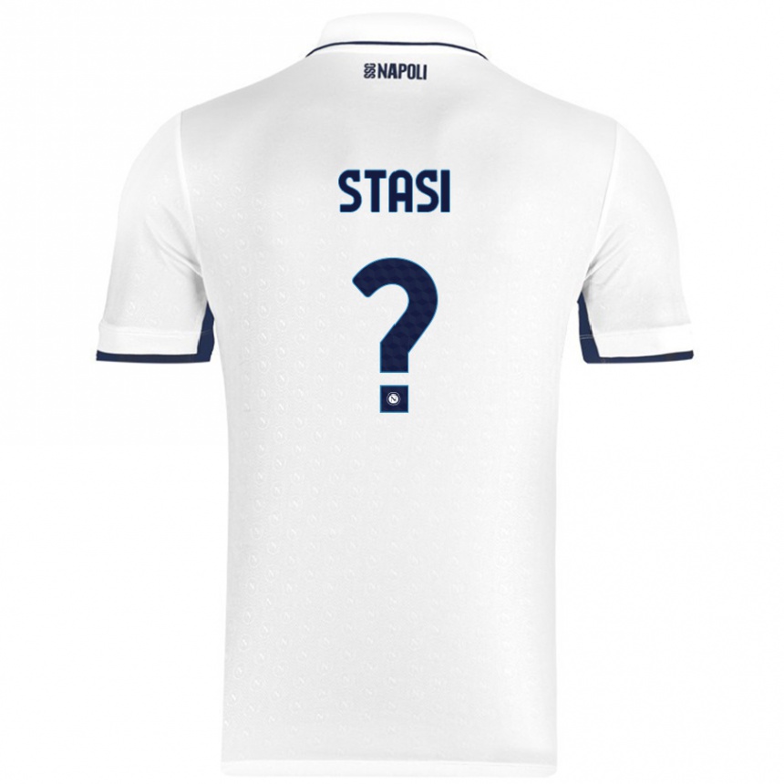 ילדים כדורגל Pasquale Stasi #0 כחול רויאל לבן הרחק ג'רזי 2024/25