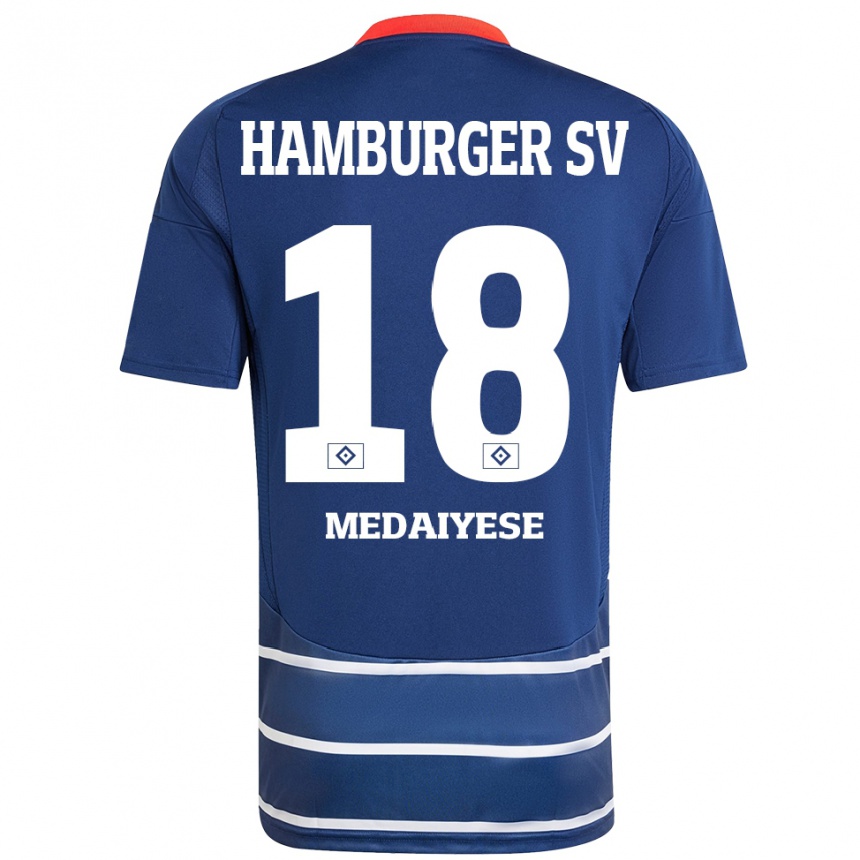 ילדים כדורגל Olamide Medaiyese #18 כחול כהה הרחק ג'רזי 2024/25