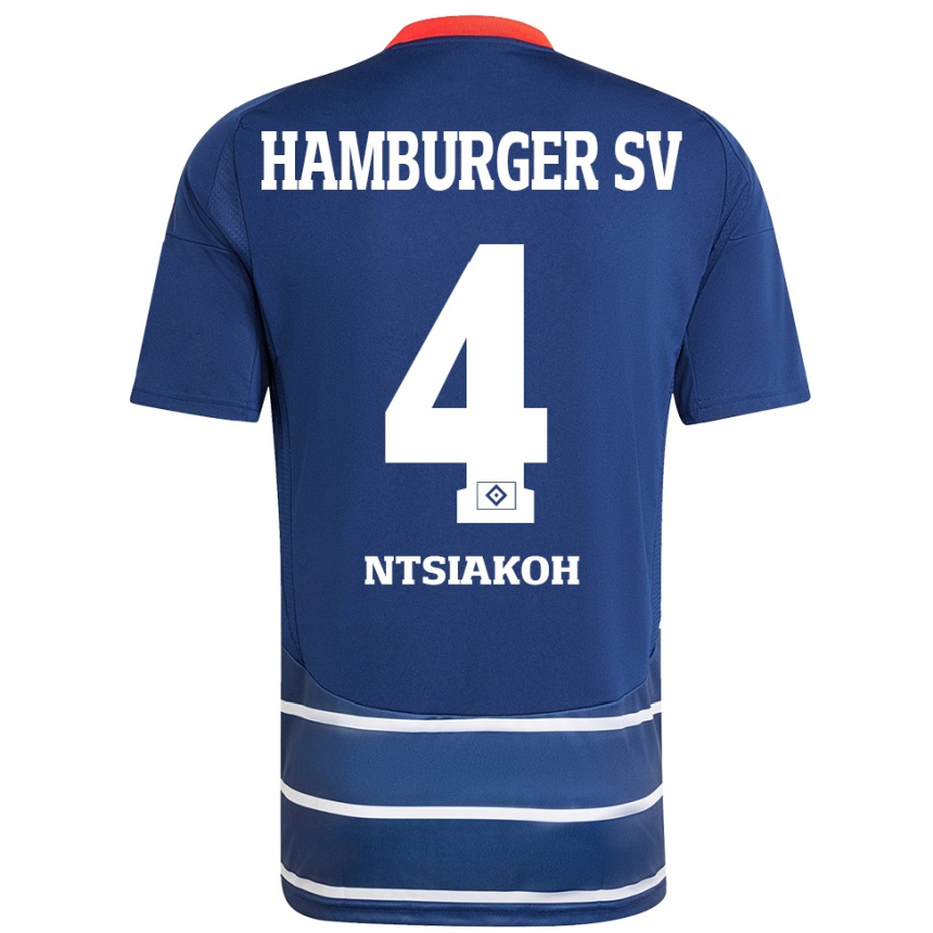 ילדים כדורגל עמנואל אלאורם נציאקו #4 כחול כהה הרחק ג'רזי 2024/25