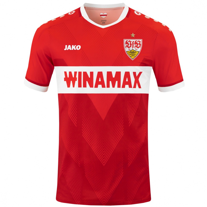 ילדים כדורגל השם שלך #0 אדום לבן הרחק ג'רזי 2024/25