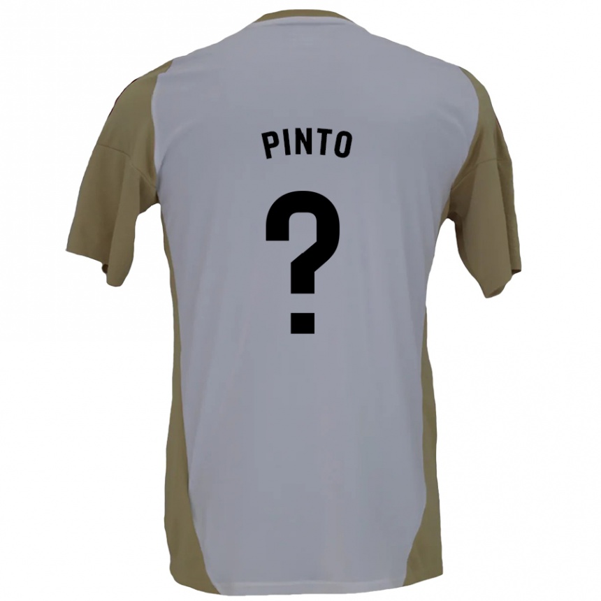 ילדים כדורגל Yidne Pinto #0 חום לבן הרחק ג'רזי 2024/25