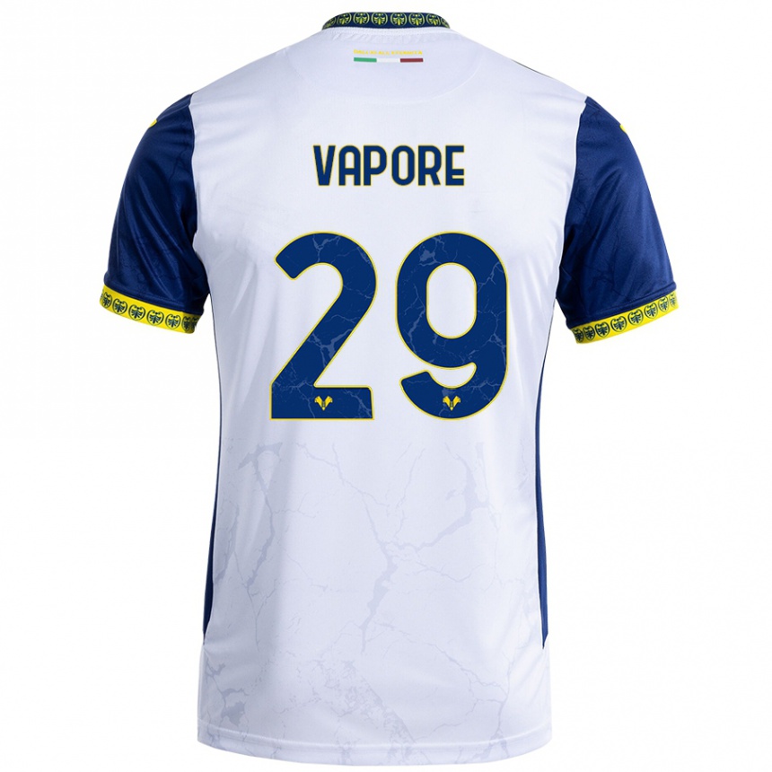 ילדים כדורגל Angelo Vapore #29 כחול לבן הרחק ג'רזי 2024/25