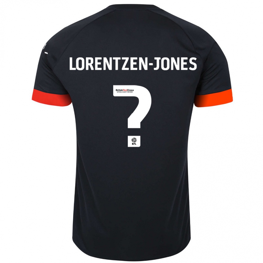 ילדים כדורגל Jack Lorentzen-Jones #0 כתום שחור הרחק ג'רזי 2024/25