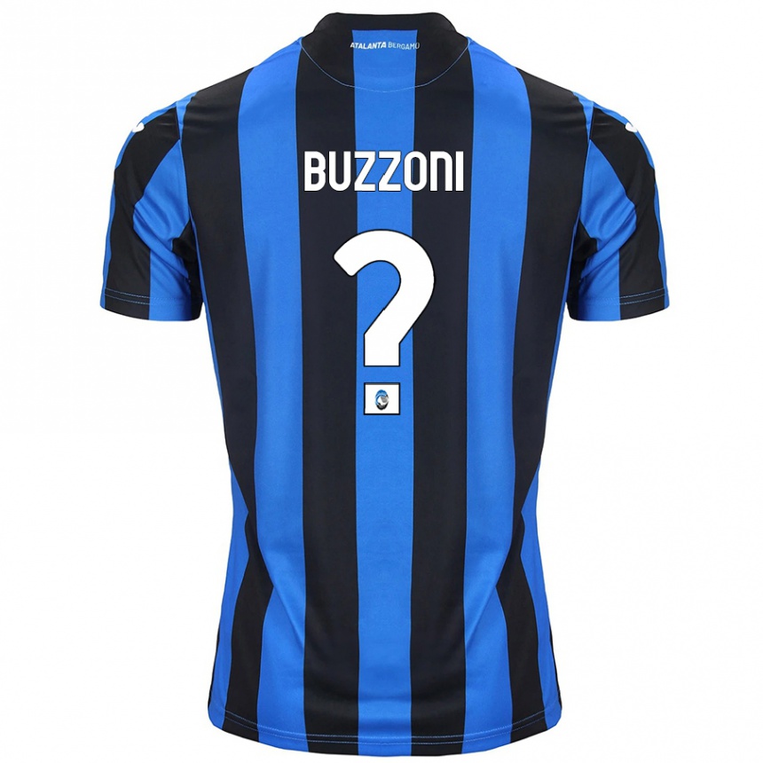 גברים כדורגל Giorgio Buzzoni #0 כחול שחור ג'רזי ביתית 2024/25