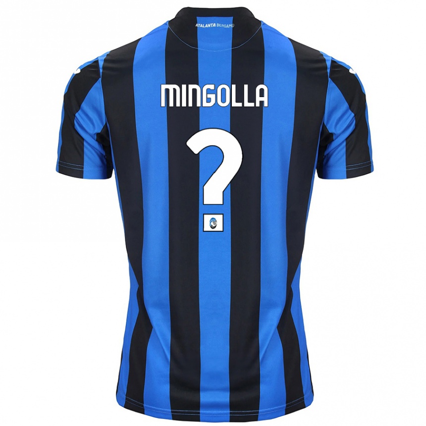 גברים כדורגל Simone Mingolla #0 כחול שחור ג'רזי ביתית 2024/25