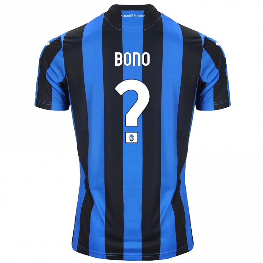גברים כדורגל Davide Bono #0 כחול שחור ג'רזי ביתית 2024/25