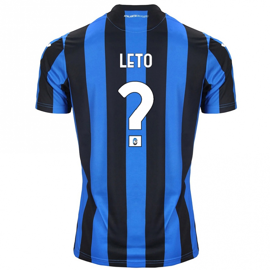 גברים כדורגל Manuel Leto #0 כחול שחור ג'רזי ביתית 2024/25