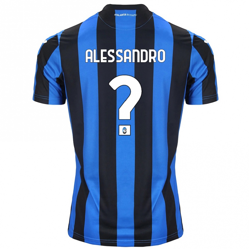 גברים כדורגל Alessandro Rinaldi #0 כחול שחור ג'רזי ביתית 2024/25